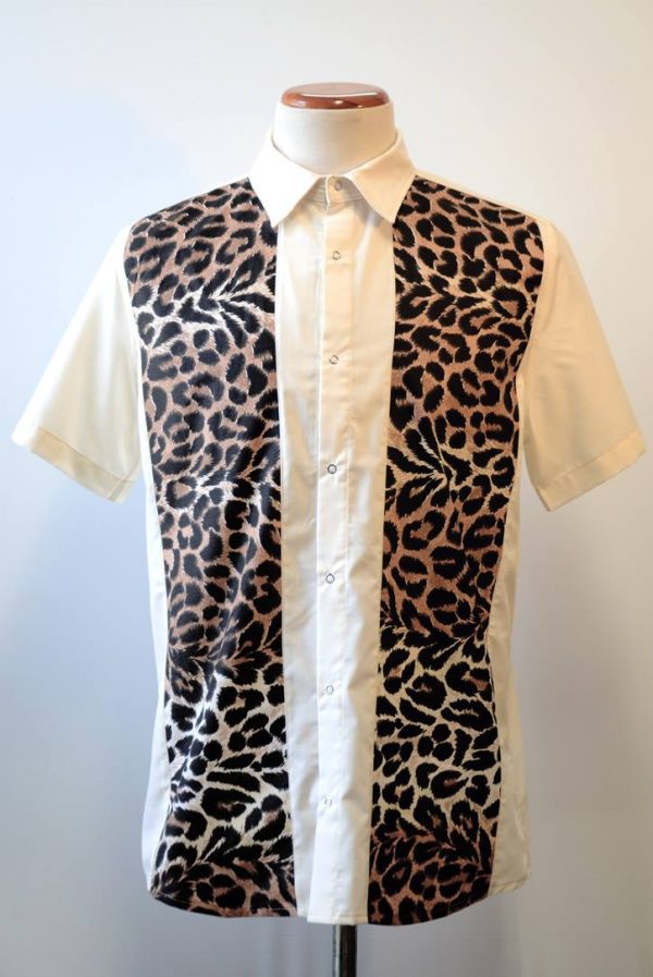 Camisa Leopardo Blanca
